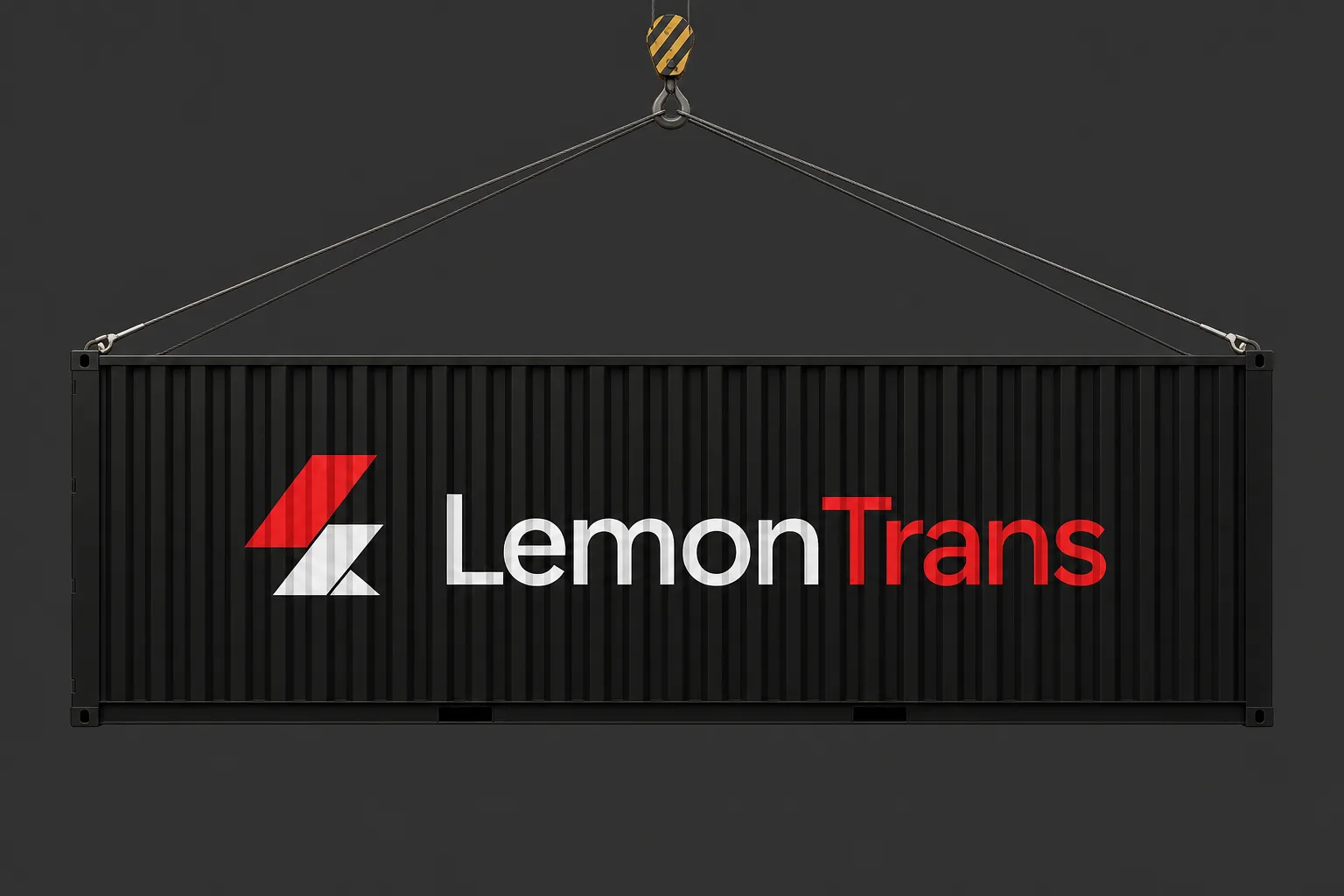 LemonTrans — kontener z logo firmy transportowej